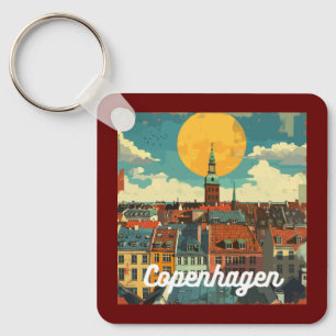Chaveiro Skyline Retro Copenhagen