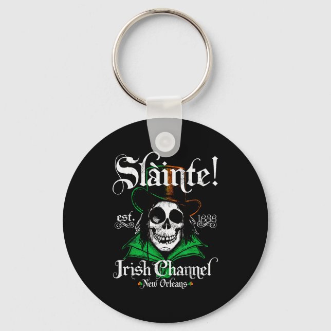 Chaveiro Slainte Irish Channel New Orleans St Patricks Day  (Frente)