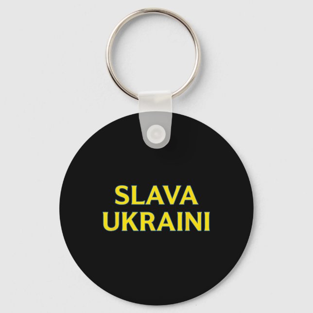 Chaveiro Slava Ukraini – Cores ucranianas em negrito Suport (Frente)