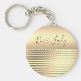 Chaveiro Sleek Dourado Boss Lady