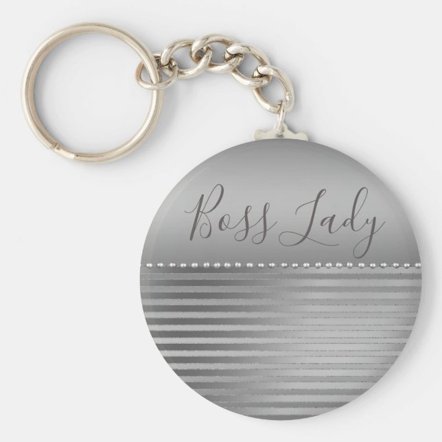 Chaveiro Sleek Silver Boss Lady (Frente)