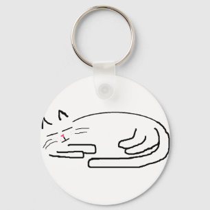 Chaveiro Sleeping Cat Doodle