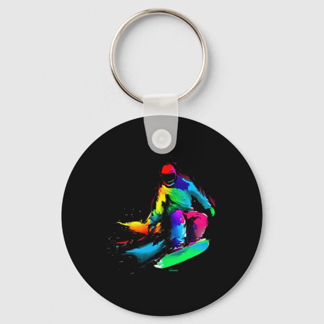 Chaveiro Slide do Rainbow Snowboard (Frente)