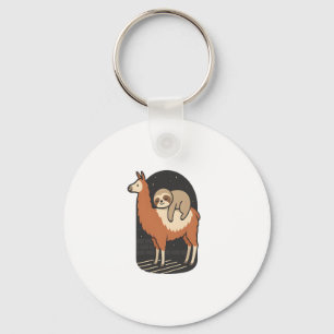 Chaveiro Sloth Riding Lama