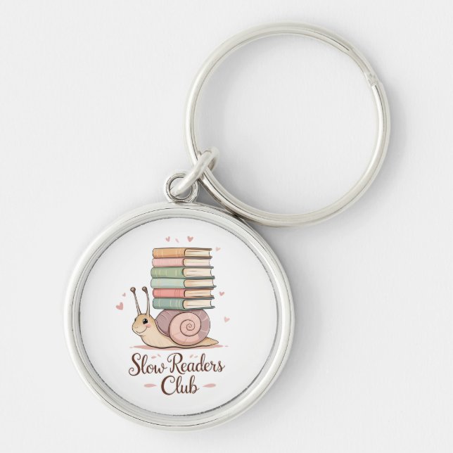 Chaveiro Slow Readers Club | Pastel Snail Keyring (Frente)