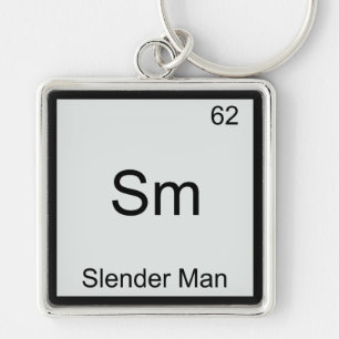 Chaveiro Sm - Símbolo do Elemento Químico Homem Magro Engra