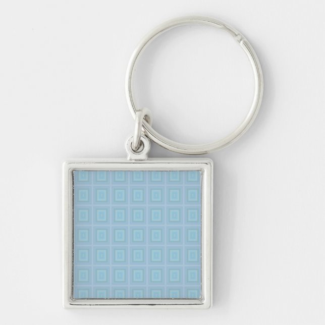 Chaveiro Small blue squares. (Frente)