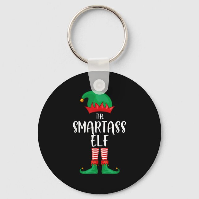 Chaveiro Smart Elf Christmas Party Matching Family Group Pa (Frente)