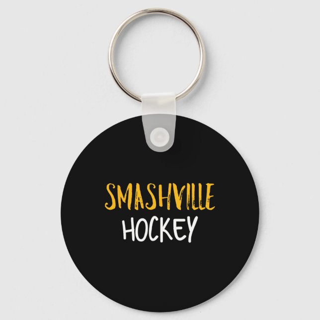 Chaveiro Smashville - Fã de Hóquei de Nashville  (Frente)
