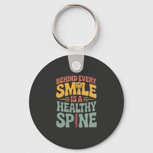 Chaveiro Smile Healthy Spine Chiropractor Cote Design (Frente)