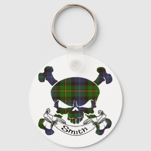 Chaveiro Smith Tartan Skull (Frente)