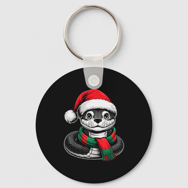 Chaveiro Snake Xmas Santa Hat F Christmas Costume  (Frente)