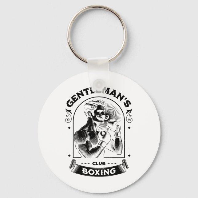 Chaveiro #snirt Clube de Boxe Gentleman Retro Com Caixa Mot (Frente)