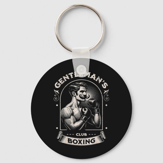 Chaveiro #snirt Clube de Boxe Gentleman Retro Com Caixa Mot (Frente)