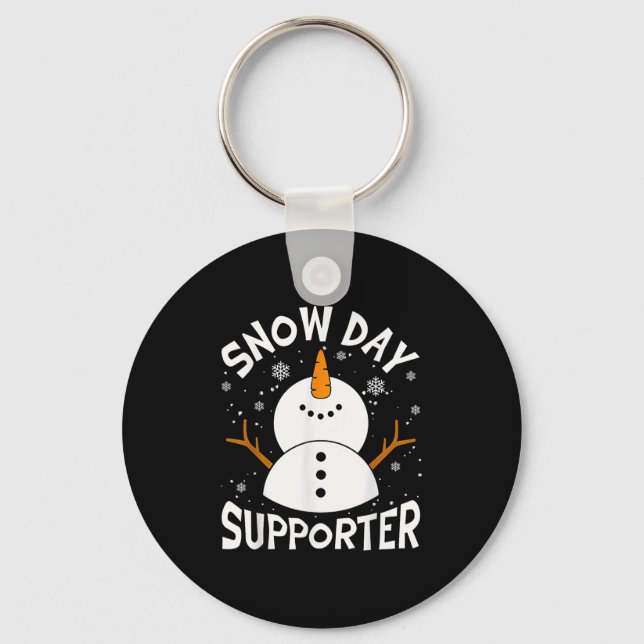 Chaveiro Snow Day Suprter Snowflake Funny Teacher Christmas (Frente)
