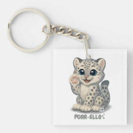 Chaveiro Snow leopard - Purr-ello