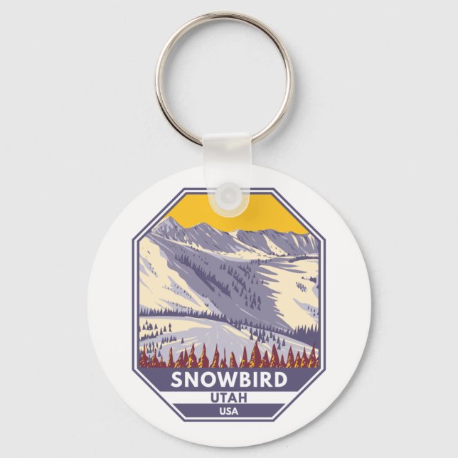 Chaveiro Snowbird Ski Area Winter Utah (Frente)