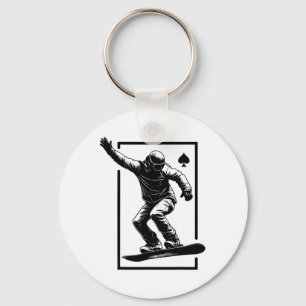 Chaveiro Snowboard Art Snowboard Art Graphic Streetwear