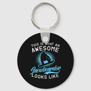 Chaveiro Snowboard Design Incrível Snowboarder Parece