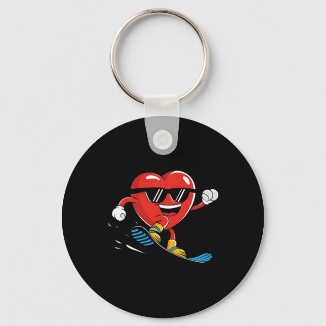 Chaveiro Snowboard Heart Snowboard Boys G (Frente)