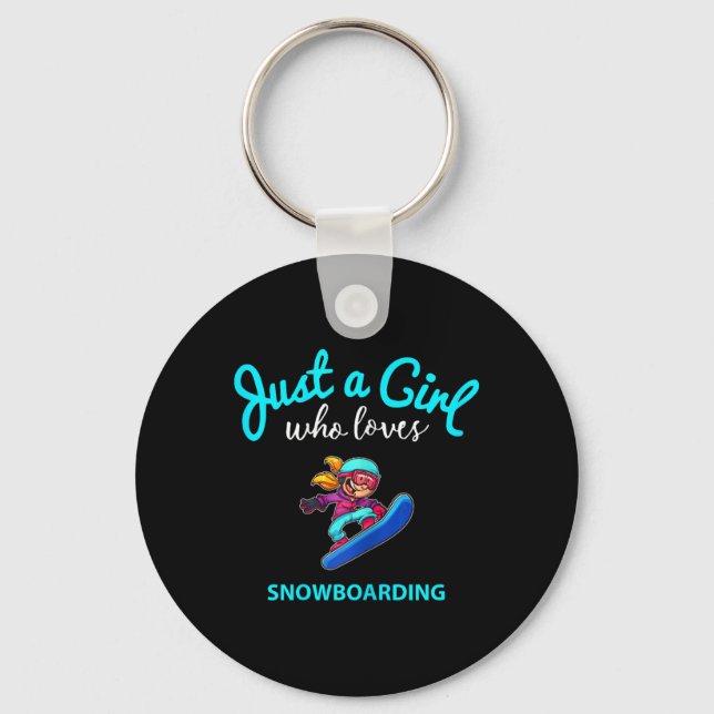 Chaveiro Snowboard Jersey for Girls Children's Snowboard (Frente)