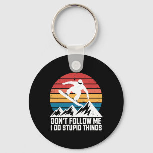 Chaveiro Snowboard Lover Humor Design Funny Snowboarder