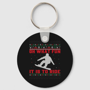 Chaveiro Snowboard Oh Que Divertido É Dirigir O Natal U
