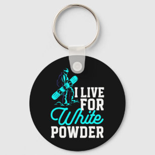 Chaveiro Snowboard Outfit Eu Vivo Por White Powers Snowbo