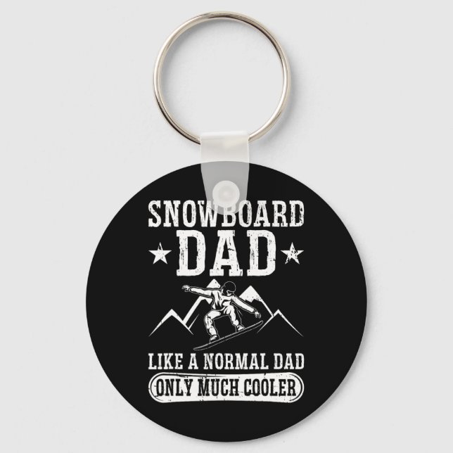 Chaveiro Snowboard Pai Muito Mais Frio Snowboard (Frente)