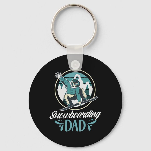 Chaveiro Snowboard Pai Snowboard Padre Snowboarder Dadd (Frente)