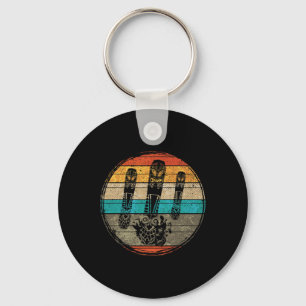 Chaveiro Snowboard Retro