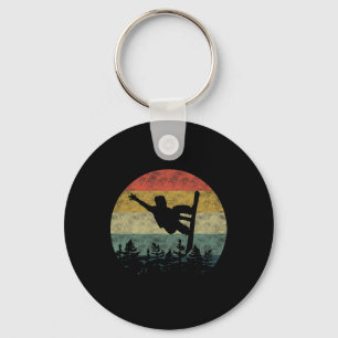 Chaveiro Snowboard Retro Snowboarder Freeride Men