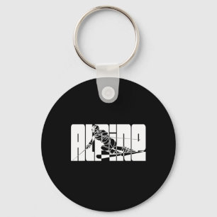 Chaveiro Snowboard Ski Winter Sports Descida no Esqui alpin