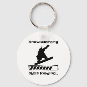 Chaveiro Snowboard Skills Carregando Snowboard Engraçada