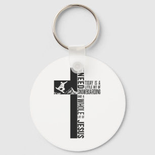 Chaveiro Snowboard Snowboard Jesus Faith Cross