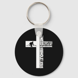 Chaveiro Snowboard Snowboard Jesus Faith Cross Christian