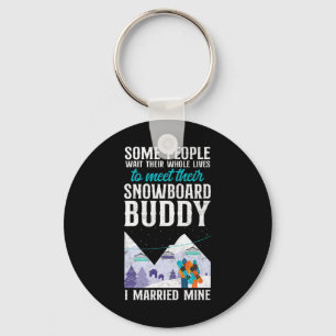 Chaveiro Snowboard Snowboard Vintage Casamento Wife Buddy