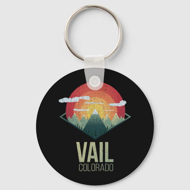 Chaveiro Snowboard Vail Colorado Ski Winter Mountain Gift S (Frente)