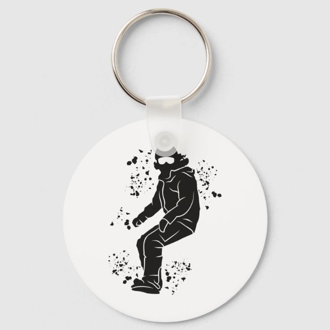 Chaveiro Snowboarder Colorful Snowboard 47 (Frente)