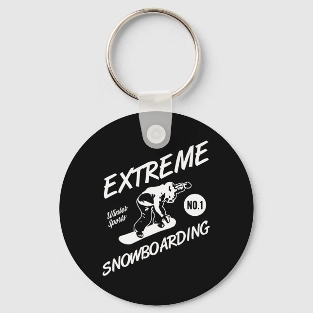 Chaveiro Snowboarder Extreme Snowboard Winter Sports Sno (Frente)