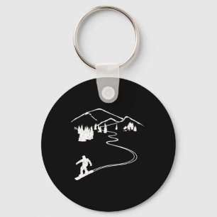 Chaveiro Snowboarder Freeriding Design Snowboard Apres Ski