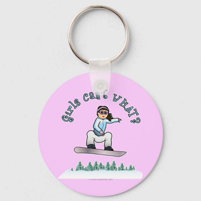 Chaveiro Snowboarder Luz (Frente)