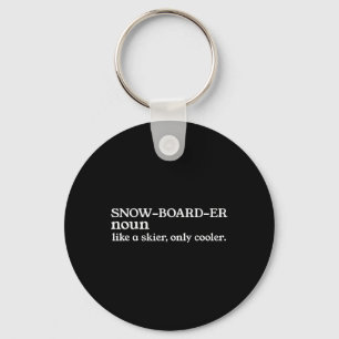 Chaveiro Snowboarder Noun Como Um Skier Apenas Snowboar Mai