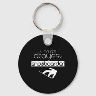 Chaveiro Snowboarder Snowboard mais Okayest do mundo