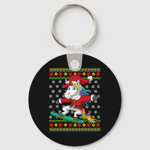 Chaveiro Snowboarder Unicorn Papais noeis Snowboard Natal S