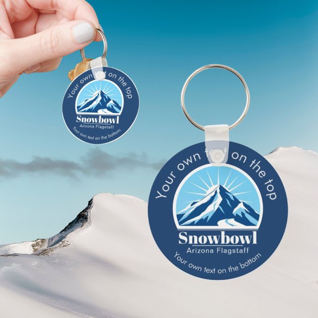 Chaveiro Snowbowl Arizona Flagstaff ski resort gift  (Criador carregado)