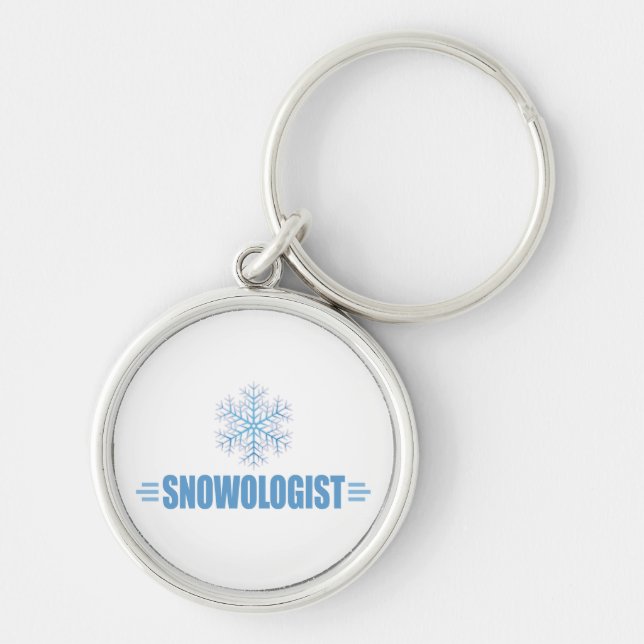 Chaveiro Snowflake engraçado (Frente)