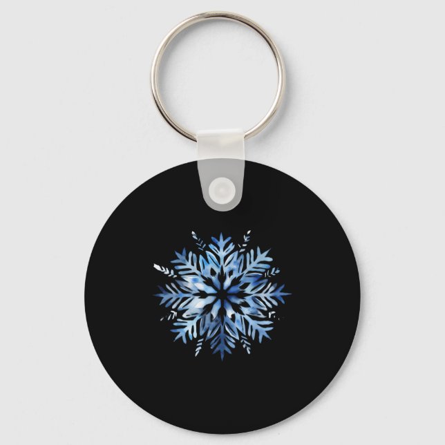 Chaveiro Snowflake Winter Christmas Matching  (Frente)
