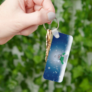 Chaveiro Snowman de inverno de Natal SlipperyJoe echarme