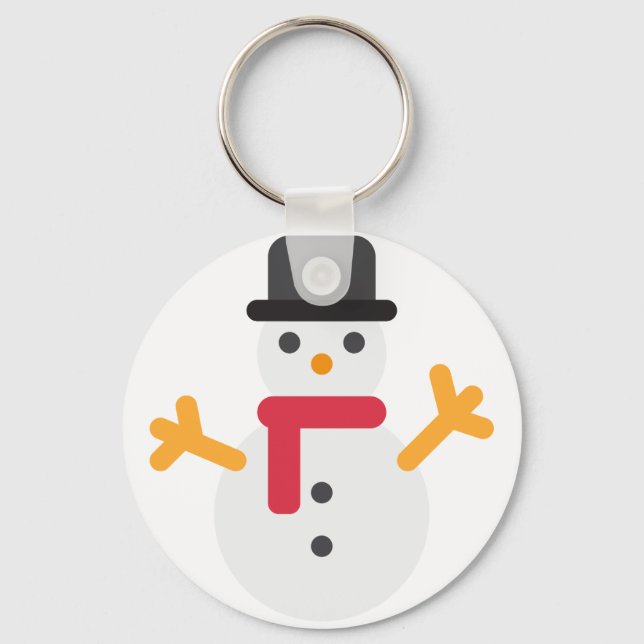 Chaveiro snowman emoji de natal (Frente)